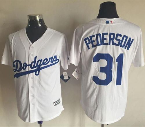 Dodgers #31 Joc Pederson White New Cool Base Stitched MLB Jersey - Click Image to Close